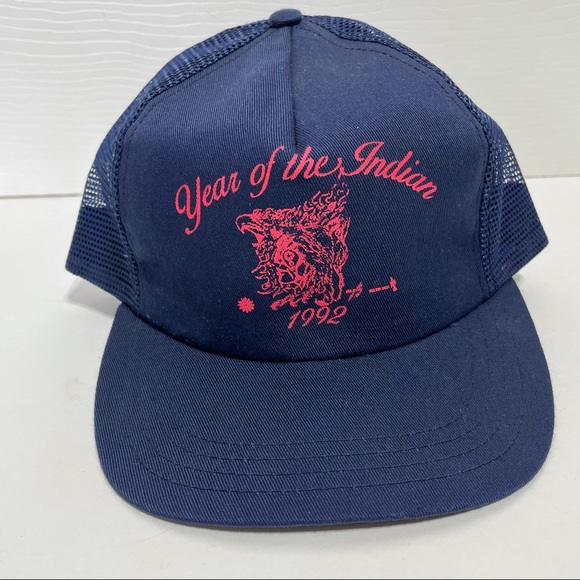 Vintage 1992 Year of the Indian Trucker Hat - Picture 2 of 8